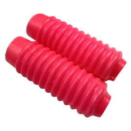 Harmonika stof rubber set voorvork roze NOS! Fast Arrow Puch Maxi