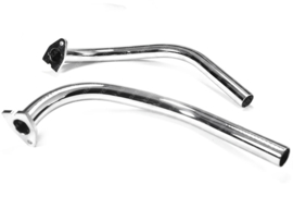 Exhaust Manifold Double 25mm Chrome Old Model Puch M50-SE