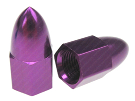 Valve cap set Spike Purple 2-Pieces Universal