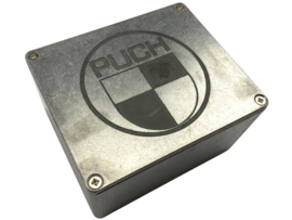 Kasten Zündung Puch Logo Aluminium Universal