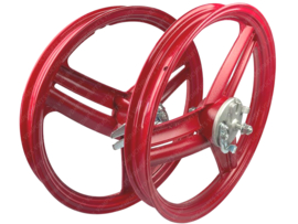 Wheel set 17 Inch 1.60 Red model as Grimeca Puch Maxi
