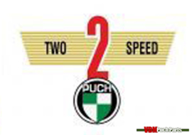 Aufkleber Hinter Schutzblech Two Speed Puch VS50