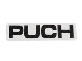 Universele sticker Puch (Zwart/Wit)
