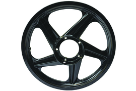 Stervelg voorzijde 14 Inch Gepoedercoat Zwart (RAL 9005) 14 x 1.50 Puch Maxi Radical