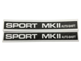 Aufkleber Seitenverkleidung Schwarz/Weiß Puch Maxi Sport MK ll