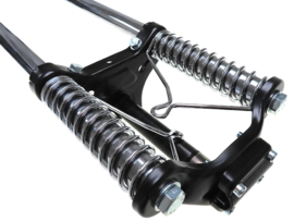 EBR Gabel 83cm Chopper mit Federn (Schwarz)