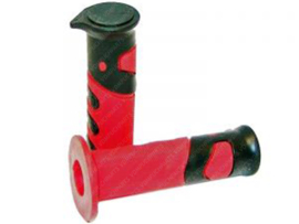 Handle grips set 22mm - 24mm 120mm Black / Red 922X Universal