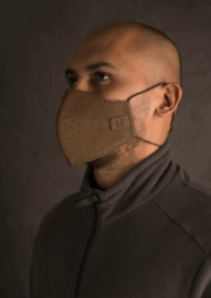Face mask Leather Vintage Black