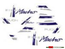 Sticker set purple Puch Rider Macho 91