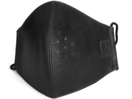 Face mask Leather Vintage Black