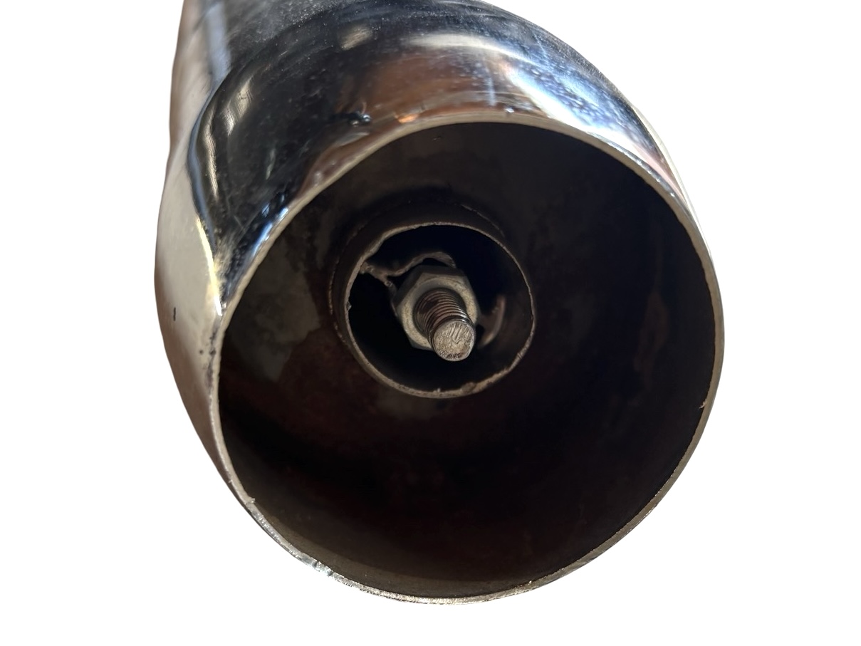 Auspuff Krümmer RS Zigarre Chrom 70mm Puch Maxi