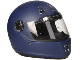 Helm Integraal Retro MT Jarama SV Solid Mat Blauw - Zilver