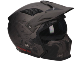 Helm Fighter MT Streetfighter SV Darkness Zwart - Grijs