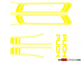Lines sticker set PVC transfers yellow (Puch Maxi S)