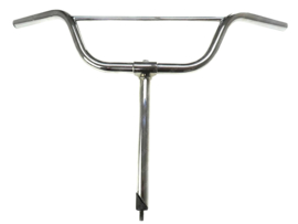 Stuur enkele spijl 29cm chroom Puch MV/MS/VS
