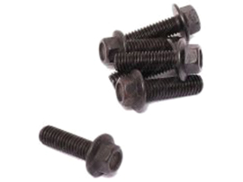 Flange Bolt Hexagon Black M6 x 20mm