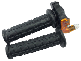 Quick throttle handle set Black / Orange Metal! Lusito M84 universal