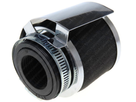 Foamfilter Straight 35mm - 48mm Black - Chrome + Stainless steel Splash guard Athena Universal