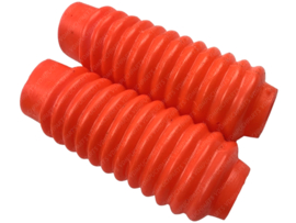 Harmonika stof rubber set 120mm voorvork Rood Fast Arrow Puch Maxi