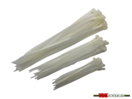 Tie wraps 10-15-20cm white 60 Pieces