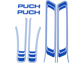 Lijnen sticker set blauw (Puch Maxi S)