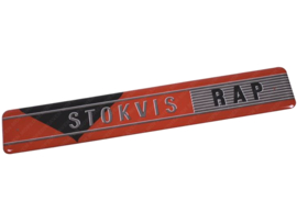 Emblem Tank 3D Dicke Modell Rot - Silber RAP Stokvis
