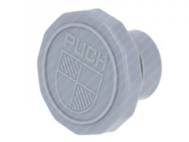 Tankdeckel 30mm mit Puch Logo Grau Puch Maxi