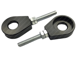 Chain tensioner set M6 CNC aluminium black