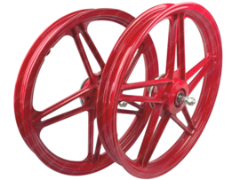 Velgen set 17 Inch x 1.60 Rood model als Bernardi / Mozzi Puch Maxi