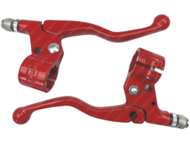 Brake lever set Short Red Metal! Lusito M84 22mm Universal