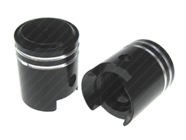 Valve Caps set Piston (Black)