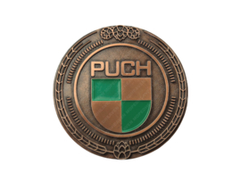 Emblem Puch Logo Bronze Enamel 47mm RealMetal