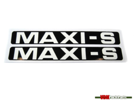 Puch Maxi zijkap sticker set (Wit/Zwart)