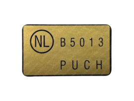 Goedkeurings sticker Puch Nederlands B-5013
