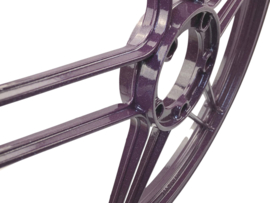 5 Star Alloy Cast Wheel 17 Inch Powdercoated Purple with Flakes! 17 x 1.35 Puch Maxi