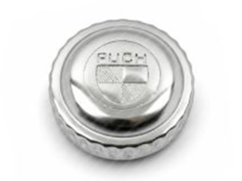 Fuel Cap Chrome 30mm with Logo Puch Maxi / Rough Rider / Magnum X