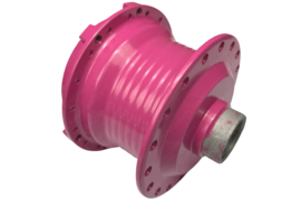 Hub Rear Spokewheel Powdercoated Pink (RAL 4010) Puch Maxi