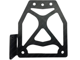 License plate holder Black Side-mounting Aluminium Universal