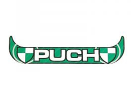 Aufkleber Kennzeichenhalter Weiß - Grün Vertikal Puch