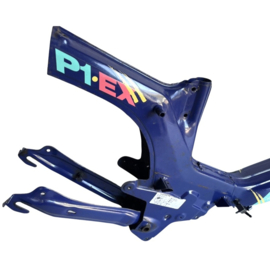Rahmen mit Schwinge Blau Original Puch Maxi P1