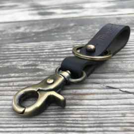 Schlüsselanhänger Black + Antique Gold