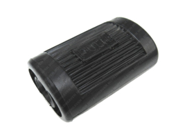 Rubber Gear Pedal Black with Logo Puch Footgear