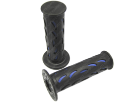 Handle grips set 22mm - 24mm 115mm Black / Blue Teardrop Universal