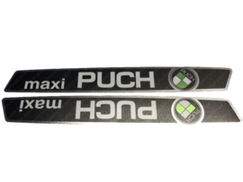 Tank transfer sticker set Classic Zwart/Chroom (Puch Maxi S/N)