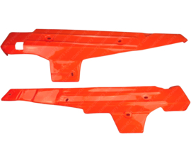 Sidecover set Plastic Orange Fast Arrow Puch Maxi S