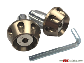 Handlebar damper set CNC Titanium