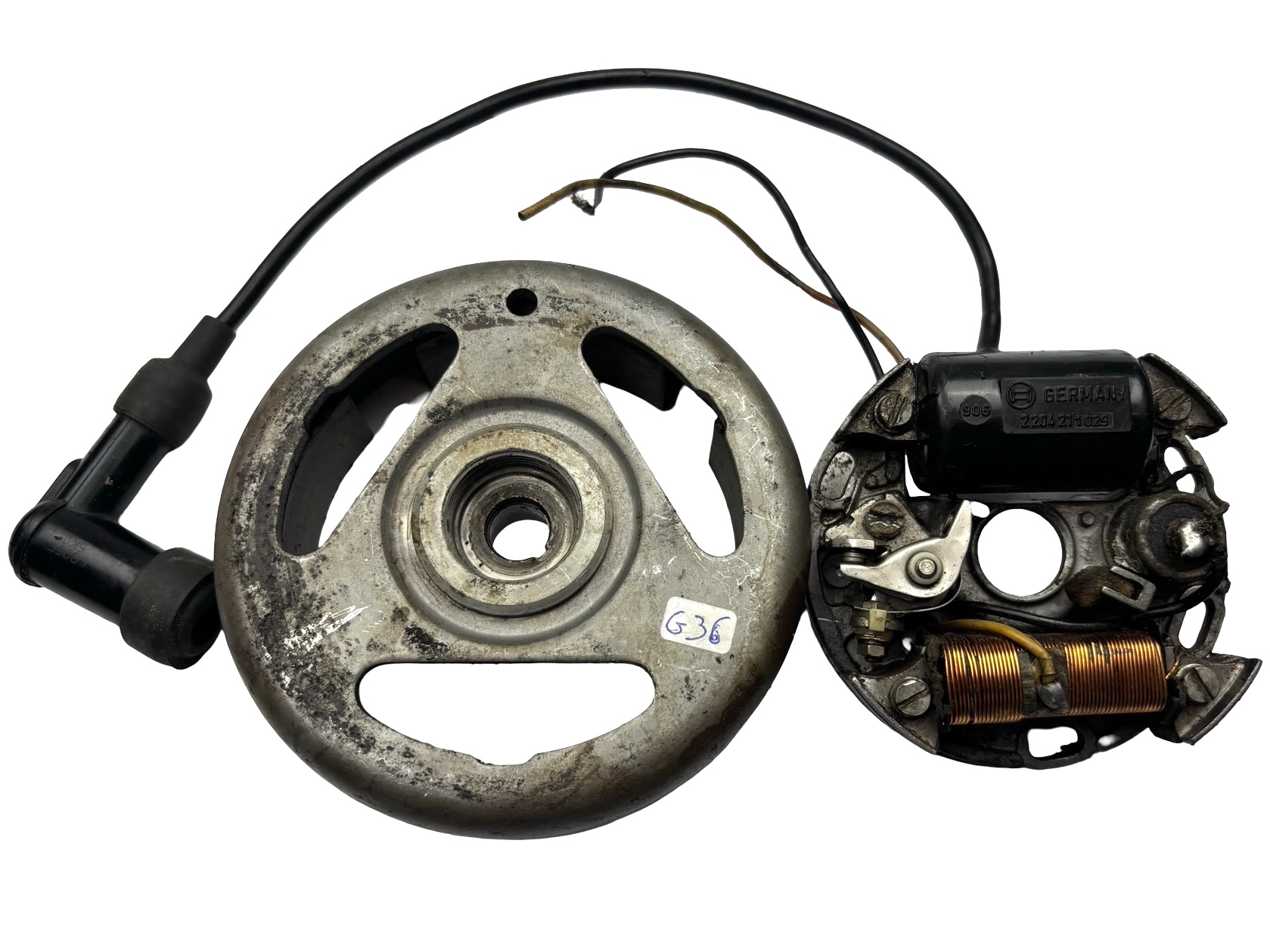 Ontsteking Bosch rechtsdraaiend compleet Origineel! Puch Maxi e50