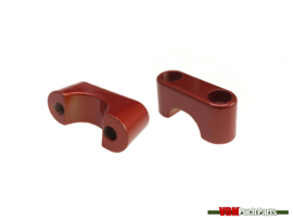 Lenkerklemme Satz Orange-Rot (30mm)