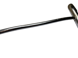 Stuur met spijl chroom 22mm universeel