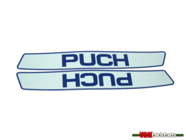 Tank transfer sticker set white/blue Puch Maxi